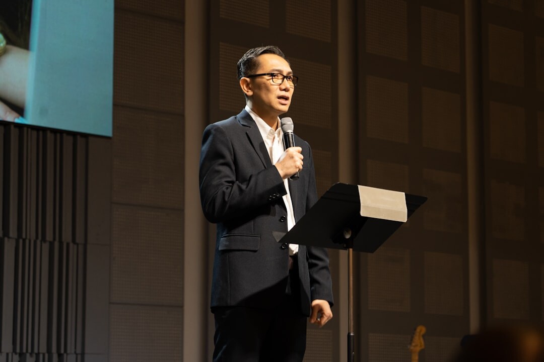 keynote speaker on stage