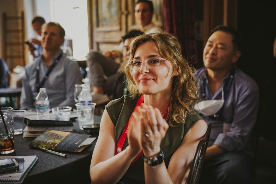 business professionals at summit